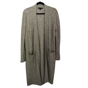 Banana Republic gray oversized long cardigan knit wool sweater